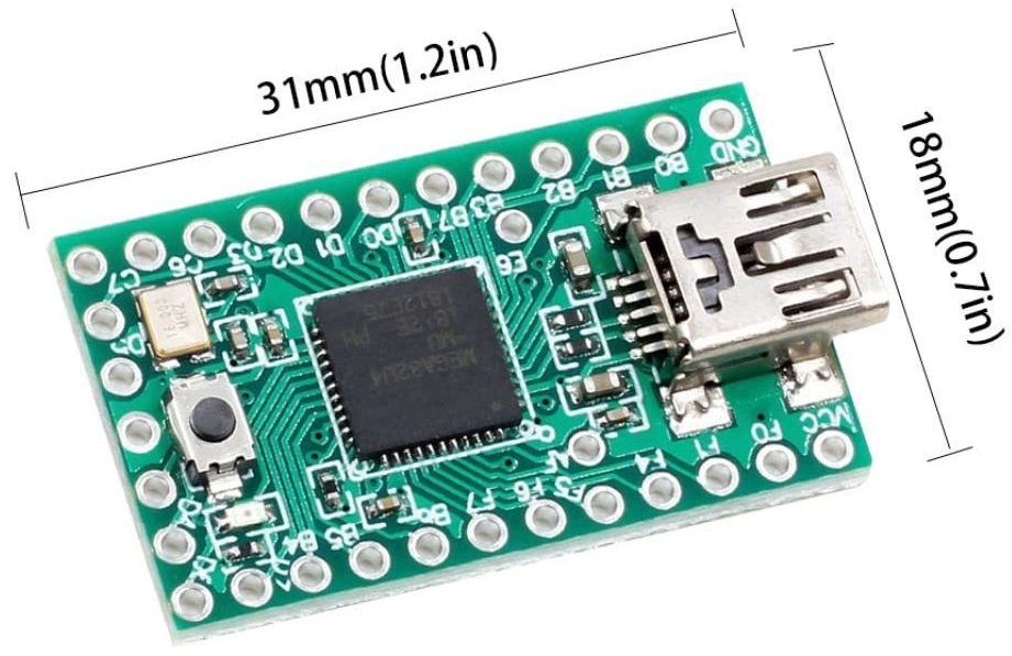 Teensy je prostorově malý kompletní systém pro vývoj mikrokontrolérů založený na USB, který je použitelný v rámci mnoha typů projektů. Teensy 2.0 USB vývojová deska s čipem Atmel MEGA32U4 pro Arduino