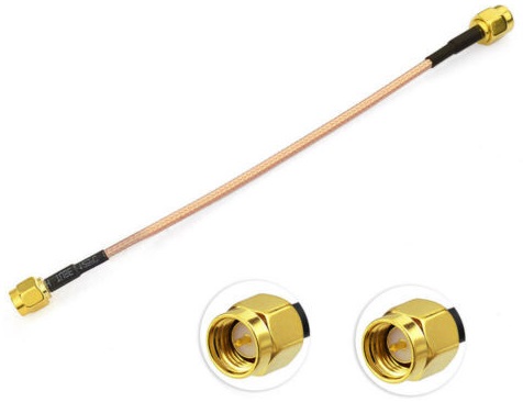 Kabel Pigtail SMA M - SMA M RG316, briv