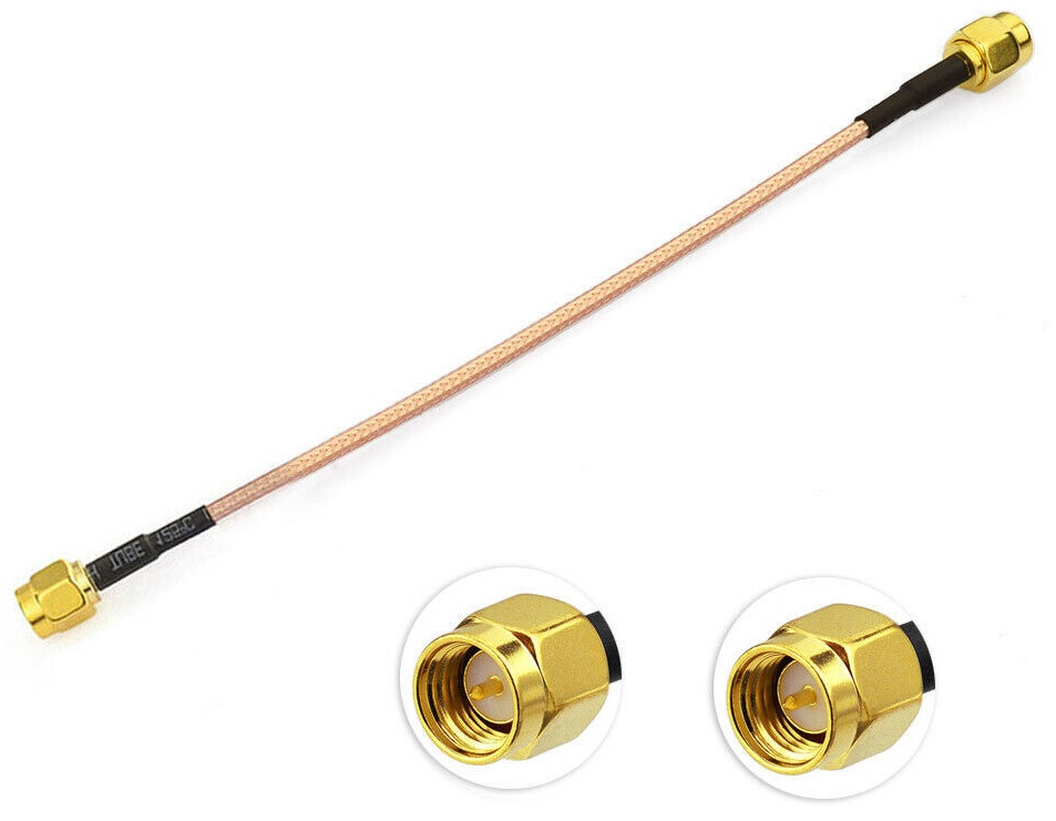 Kabel Pigtail SMA M - SMA M RG316, briv