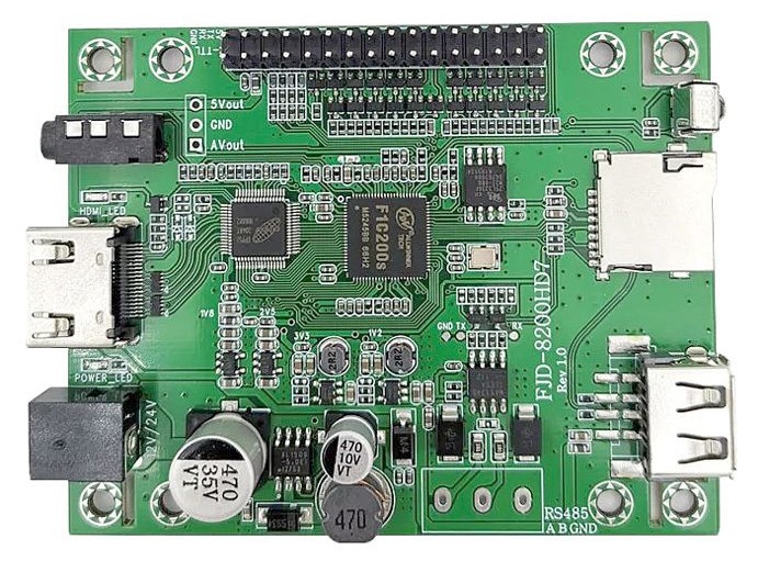 FJD-8200HD7 deska přehrávače videa MP5 HD HDMI