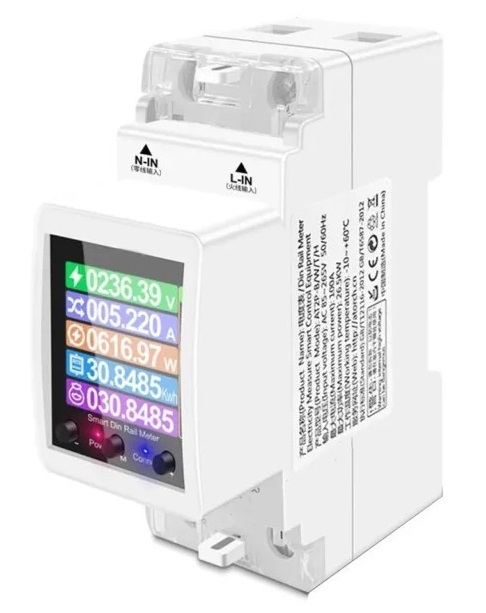 AT2P Tuya WIFI Chytrý Vypínač a Měřič Energie AC 220V 100A, briv