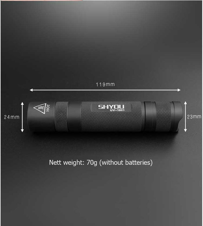 5W UV 395nm Výkonná Svítilna, briv