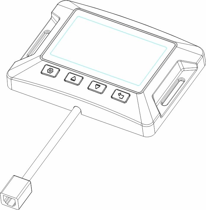 LCD displej pro solární regulátor nabíjení