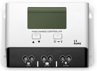 30A/40A PWM solární regulátor nabíjení 12/24V Auto – Ovládání v mobilní aplikaci - Model se záporným uzemněním