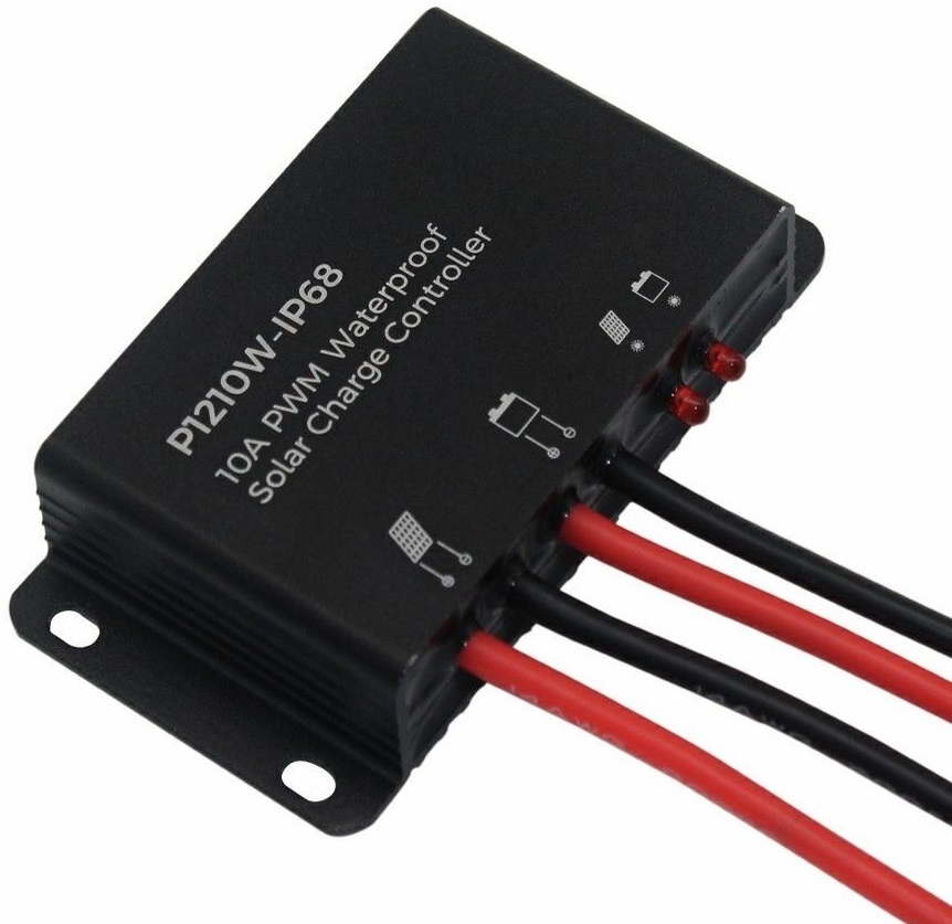 Vodotěsný 10A/20A PWM solární regulátor nabíjení 12V/24V