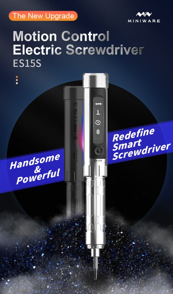 Inteligentní elektrický šroubovák MINIWARE ES15s, briv 