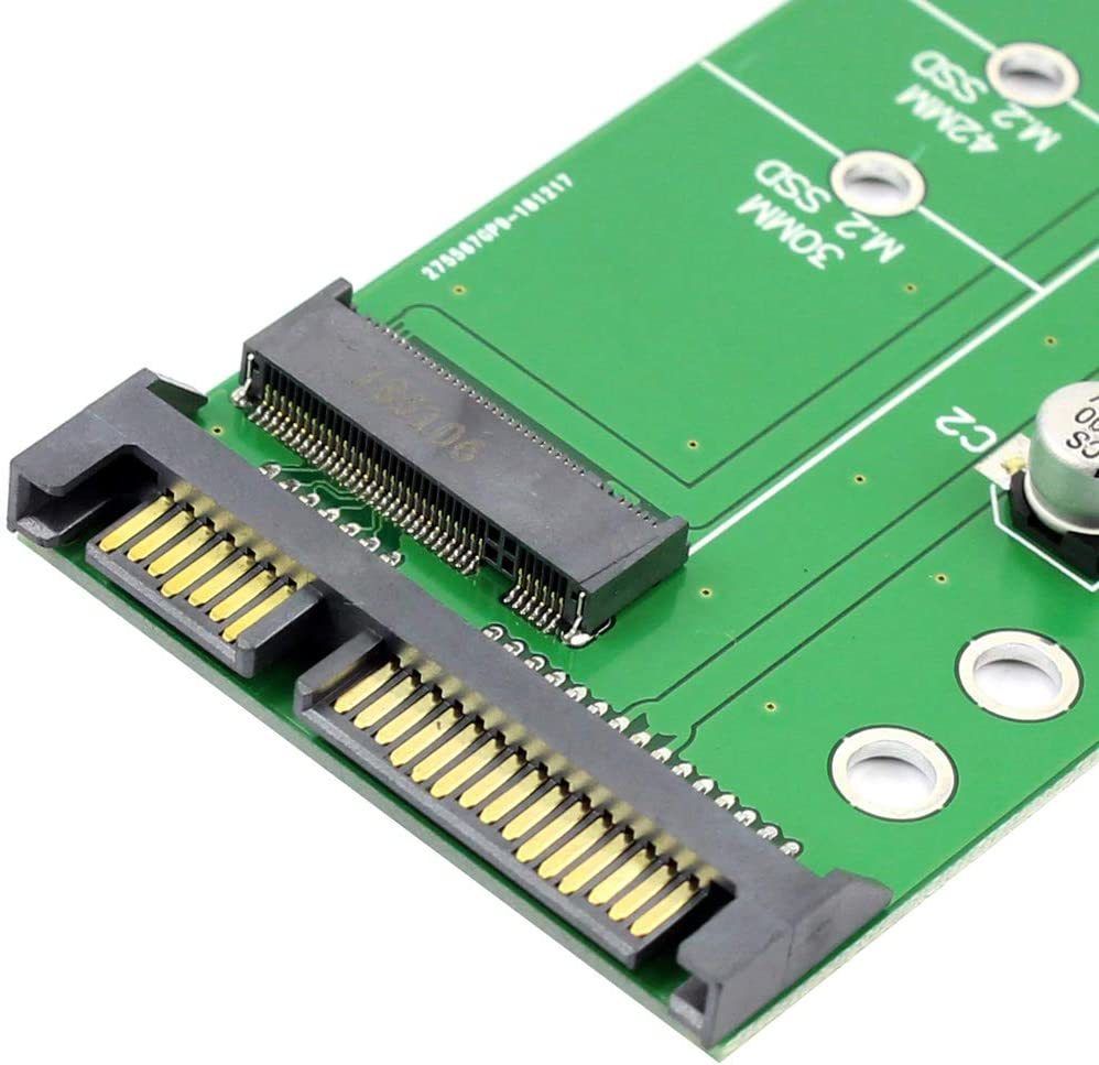 SATA 3 na M.2 (NGFF) SSD 7+5pinový adaptér/karta M2 na SATA III rozšiřující karta B key
