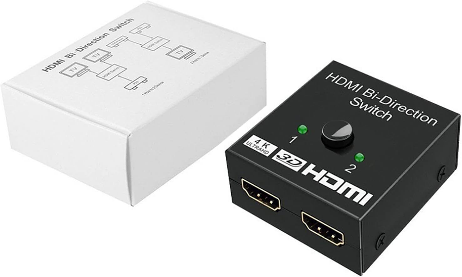 HDMI obousměrný přepínač 2x1, 4K/UHD