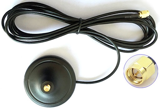 Magnetická základna antény s 3m kabelem RF174, briv
