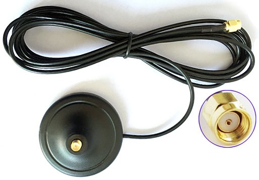 Magnetická základna antény s 3m kabelem RF174, briv