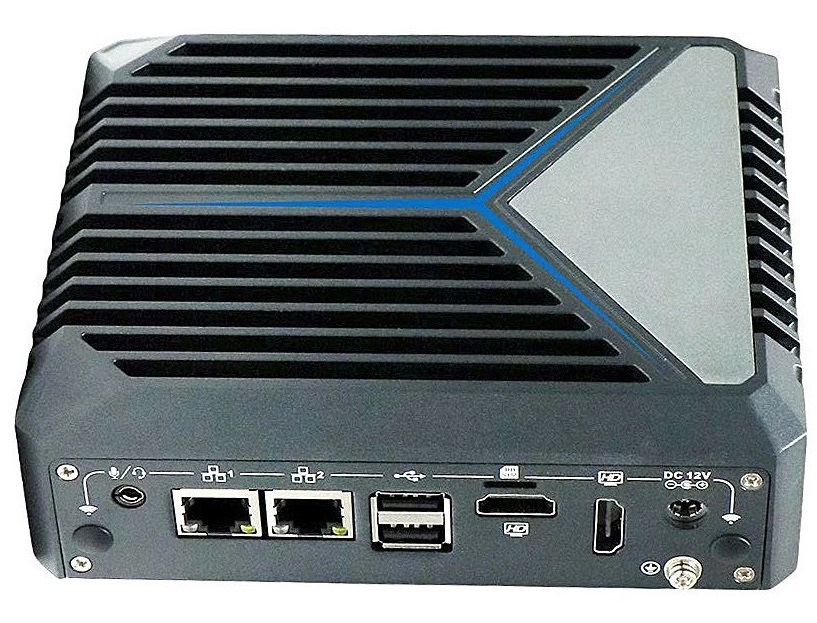 N1321 N100 průmyslové mini PC, barebone, fanless, briv