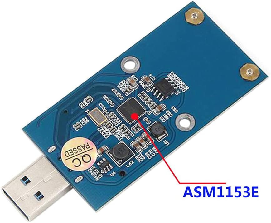 mSATA na USB 3.0 adaptér SSD disku ASM1153E, briv
