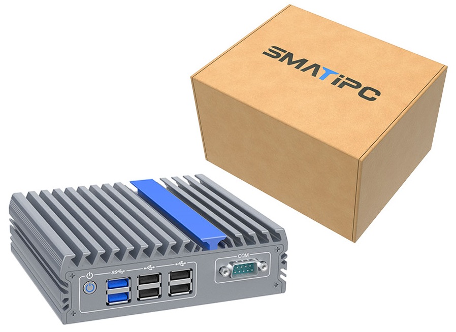 IEXP-302, J3710 průmyslové mini PC, bezventilátorové, 12V, Barebone, briv