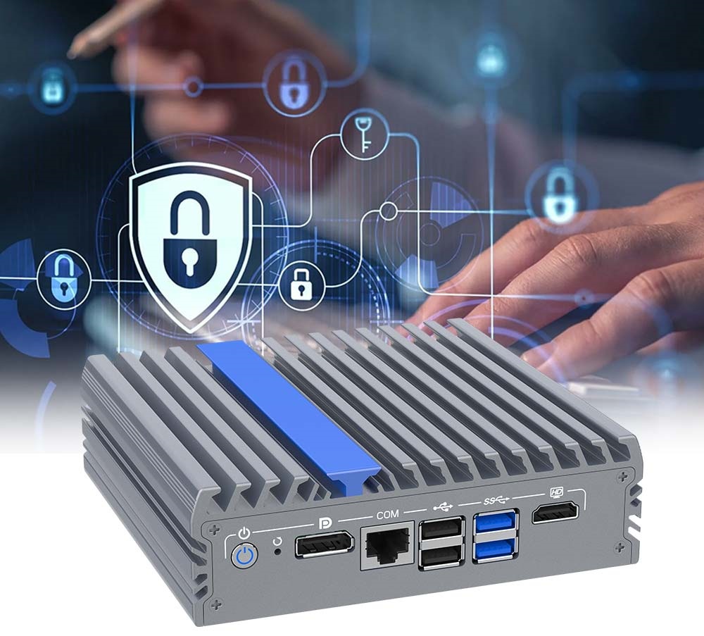 IEXP-304 Průmyslové PC, Intel N100, 4× 2.5G LAN, bezventilátorové, briv