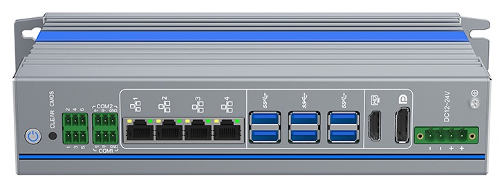 IEXP-712 průmyslový PC – 4× LAN, 2× 4K výstup, briv