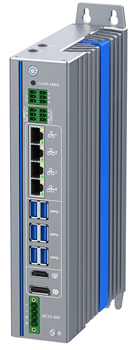 IEXP-712 průmyslový PC – 4× LAN, 2× 4K výstup, briv