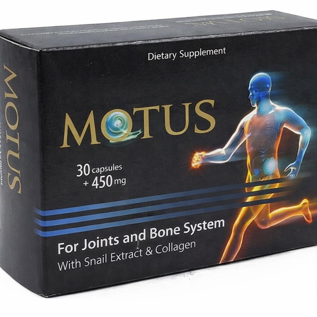 Motus, joint supplement with snail extract and collagen, 30 capsules, briv