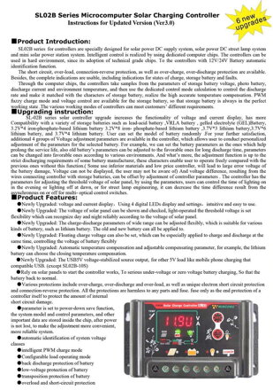 Originálny WINCONG solární PWM regulátor SL02B 12V/24V