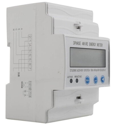 TXM331 Třífázový digitální elektroměr na DIN lištu
