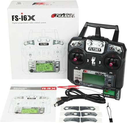 FlySky FS-I6 2.4GHz AFHDS vysílač 6CH+ přijímač iA6B - Mode2