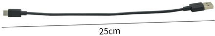 USB-C - USB 2.0 A/M, černý, 25cm kabel