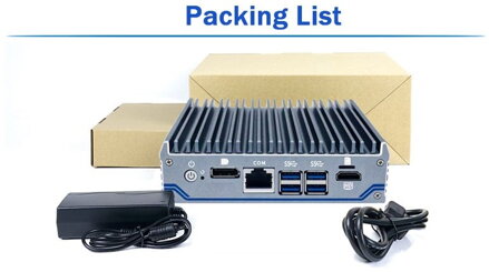 Nano N1041 J4125 průmyslové mini PC, barebone, fanless