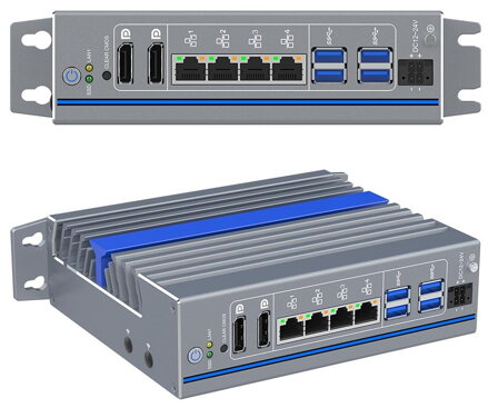 IEXP-512 Průmyslový počítač, 4× LAN, bezventilátorový