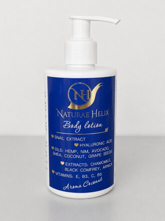 NH Body Lotion – mit Schneckenextrakt Helix Aspersa – Aroma Coconut 250 ml
