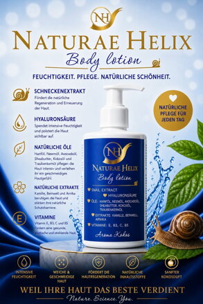 NH Body Lotion – mit Schneckenextrakt Helix Aspersa – Aroma Coconut 250 ml
