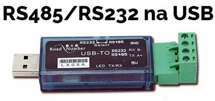 Převodník/redukce RS485/RS232 do PC přes USB