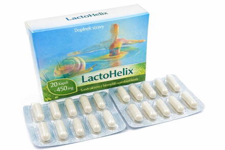 LactoHelix, synbiotikum s hlemýždím extraktem, 20 kapslí